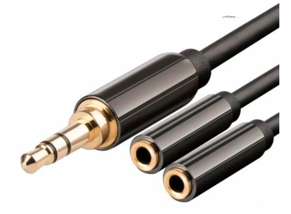ProK Cabo Jack 3.5mm Macho / 2 Jack 3.5mm Fêmea 1m St ProK Cabo Jack 3.5mm Macho / 2 Jack 3.5mm Fêmea 1m St
